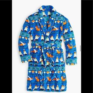 Crewcuts Gnome Fairisle print boys girls warm robe. Small 6/7